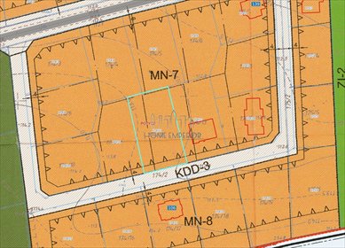 Działka 1166 m² pod dom jednorodzinny - media przy granicy działka Potycz