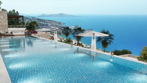 Wille z widokiem na morze, basen, Gündoğan dom Gündoğan, Gündoğan, Bodrum, Muğla