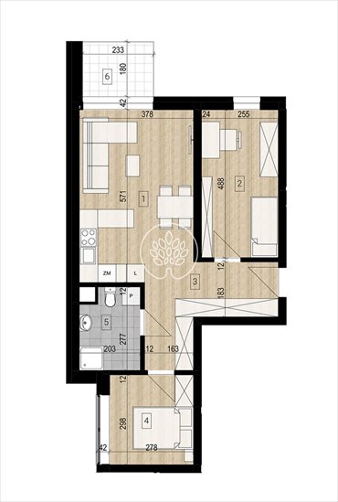 mieszkanie na sprzedaż 56m2 mieszkanie Bydgoszcz, Okole, Grunwaldzka