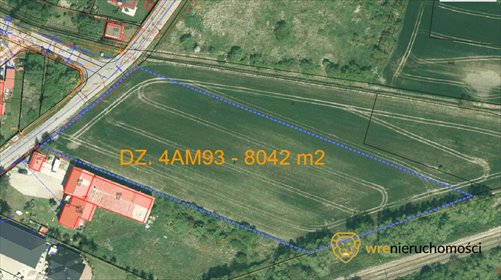 działka na sprzedaż 8042m2 działka Oleśnica, Mokra