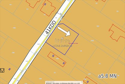 Działka 1014 m² pod zabudowę jednorodzinną, media przy granicy działka Michałowice-Wieś, Błękitna