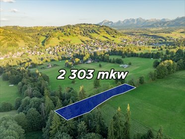 Działka rolna 2303 m² w Białym Dunajcu (blisko zakopianki) działka Biały Dunajec, Skupniowa