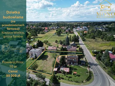 Działka 10 arów w Koszycach Wielkich - zapraszam działka Koszyce Wielkie