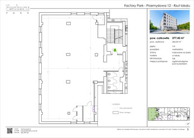 lokal użytkowy na wynajem 277m2 lokal użytkowy Kraków, Podgórze, Przemysłowa