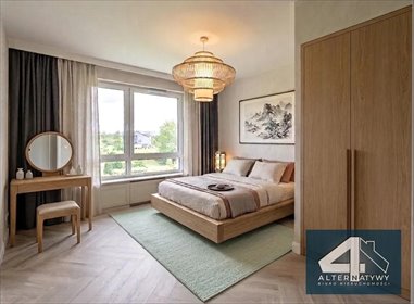 Nowoczesny 4-pokojowy apartament 74 m² z balkonem i zielonym otoczeniem mieszkanie Kraków, Bunscha
