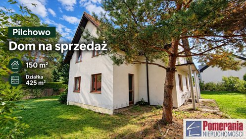 Dom bliźniak 150m2 z potencjałem, las, do wykończenia. dom Pilchowo