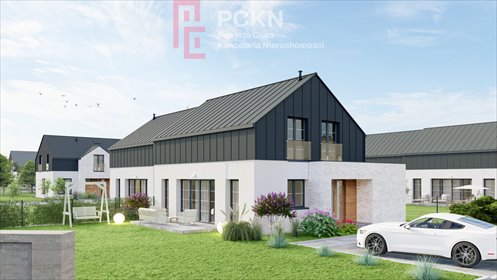 Nowoczesny bliźniak 110 m² z garażem w Lipcowym Zakątku dom Opole, Chmielowice, Lipcowa