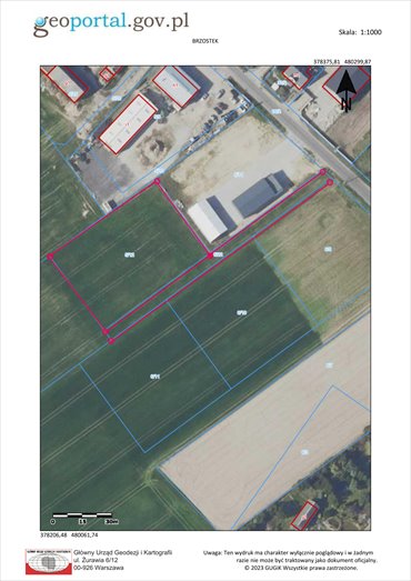 Sprzedam działkę inwestycyjną 3157 m² w Brzostku z warunkami zabudowy działka Brzostek