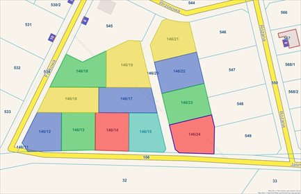 Działka 1000 m² pod zabudowę w Charbrowie - polecam! działka Charbrowo, Fiołkowa