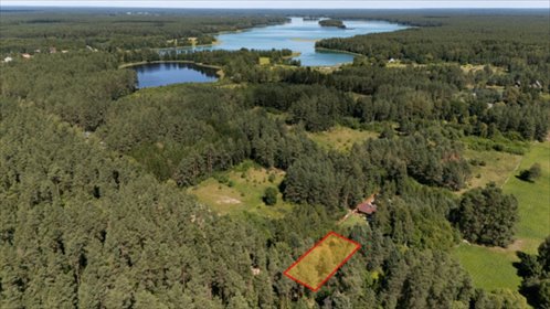 Na sprzedaż działka 994 m² w Sucha Rzeczka z dostępem do jeziora działka Sucha Rzeczka, Miła