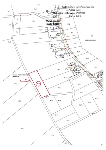 działka na sprzedaż 3751m2 działka Dudki