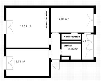mieszkanie na sprzedaż 56m2 mieszkanie Gdańsk, Nowy Port, Wolności