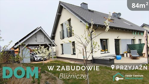 Przytulny dom 84 m2 z garażem, tarasem i fotowoltaiką dom Przyjaźń, Przytulna