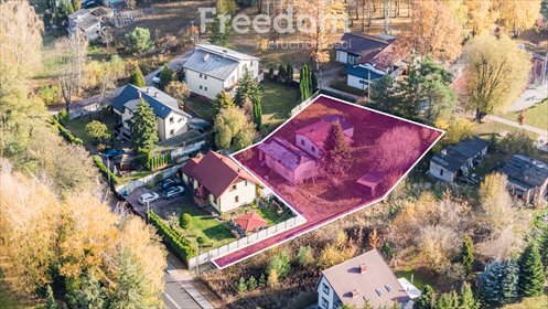 działka na sprzedaż 1297m2 działka Pęcice Małe, Komorowska