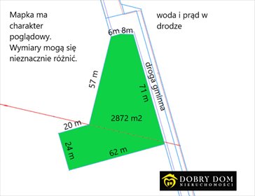 Sprzedam przestronną działkę 2,5 tys. m² z pełnym uzbrojeniem w Giełczynie działka Giełczyn