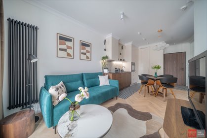 Nowoczesne 35 m² z dużym tarasem w Mokotowie - polecam! mieszkanie Warszawa, Mokotów Sielce, Stanisława Kierbedzia