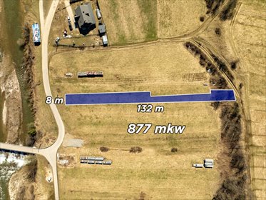 Mała działka budowlana 877 m² z dostępem do drogi działka Chochołów