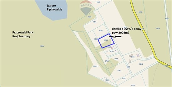 działka na sprzedaż 3008m2 działka Pąchy