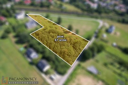 Działka inwestycyjna 67 arów z możliwością zabudowy działka Rząska