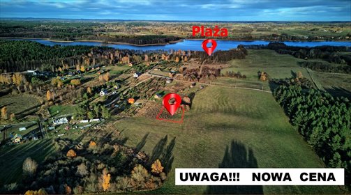 działka na sprzedaż 1717m2 działka Sajzy, Sajzy