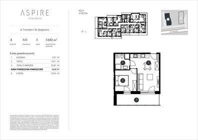mieszkanie na sprzedaż 36m2 mieszkanie Bydgoszcz, Toruńska