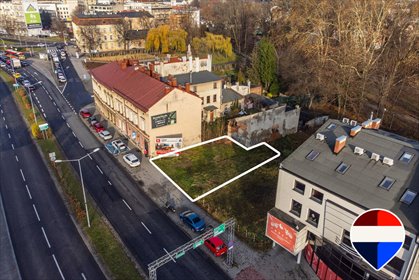 Działka inwestycyjna w centrum Bielska-Bała, 223 m² działka Bielsko-Biała, Partyzantów