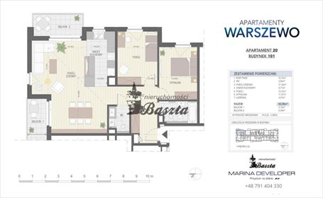 mieszkanie na sprzedaż 82m2 mieszkanie Szczecin, Kalinowa
