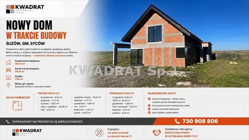 Nowoczesny dom z dużą działką i własną aranżacją dom Ślizów