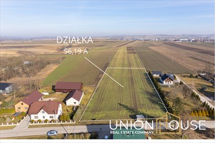 Działka 0,56 ha z potencjałem inwestycyjnym i media działka Prandocin-Iły