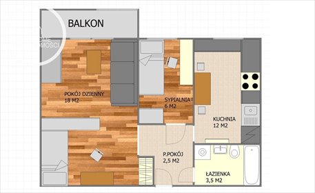 mieszkanie na sprzedaż 42m2 mieszkanie Dubeczno, Szklarska