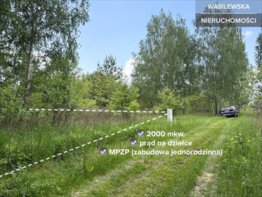 Budowlana 2000 m2 z MPZP, prąd na działce działka Zboiska