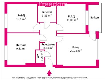 mieszkanie na sprzedaż 65m2 mieszkanie Warszawa, Pasaż Ursynowski