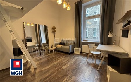 Na wynajem stylowa kawalerka 27 m² z antresolą w centrum Szczecina mieszkanie Szczecin, Centrum, Wielkopolska