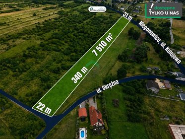Do sprzedania dwie działki 7510 m² w Niegowonicach działka Niegowonice
