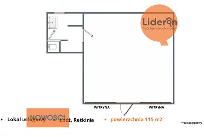 lokal użytkowy na wynajem 115m2 lokal użytkowy Łódź, Retkinia, Armii Krajowej