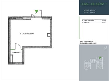 Lokal użytkowy na sprzedaż Warszawa, Białołęka, Warszawa 21m2 Foto 4
