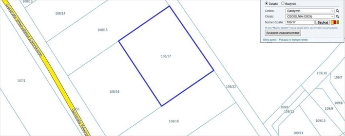Zapraszam do zakupu działki leśnej 3140 m² w Radzyminie działka Cegielnia, cegielnia, cegielnia, sikorskiego