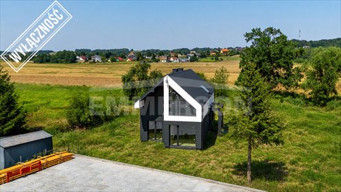 Polecam nowoczesny dom 155 m² w Wołowicach z garażem i dużymi przeszkleniami dom Wołowice, Bajeczna