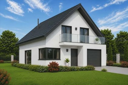 Dom wolnostojący z garażem, 152 m2, nowoczesny projekt. dom Głogów Małopolski