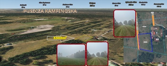 Na sprzedaż działka 3300 m² w Szymanówku z planem zagospodarowania działka Szymanówek