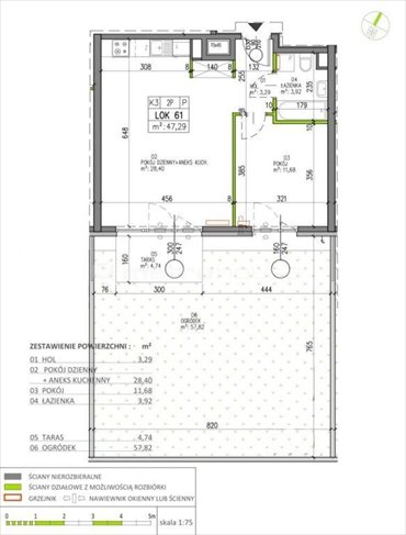 mieszkanie na sprzedaż 47m2 mieszkanie Warszawa, Białołęka