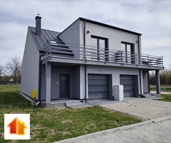 Nowoczesny bliźniak z garażem, 123,9 m2, Jędrzejów dom Jędrzejów, Małogoska