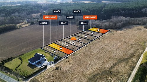 Działki budowlane w Charzynie z warunkami zabudowy, 1597 m² działka Charzyno