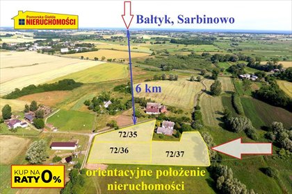 działka na sprzedaż Łekno Las Pas nadmorski działka 3102 m2