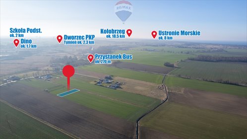 działka na sprzedaż 1065m2 działka Śmiechów