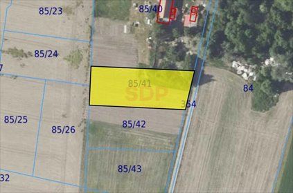 działka na sprzedaż 1299m2 działka Wojnowice, Topolowa