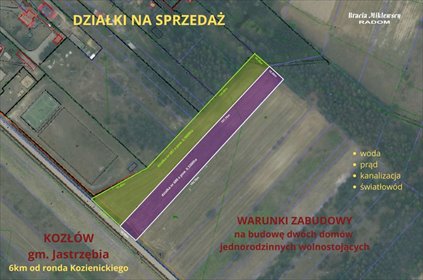 działka na sprzedaż 7100m2 działka Kozłów