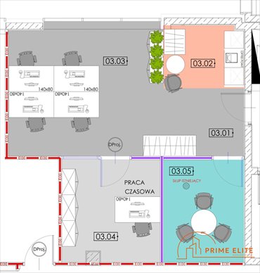 Nowoczesne biuro 60 m2 na Ursynowie z parkingiem lokal użytkowy Warszawa, Ursynów Północny, Puławska