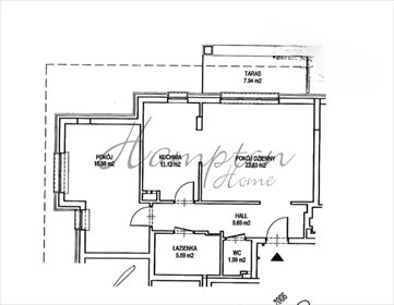 mieszkanie na sprzedaż 74m2 mieszkanie Warszawa, Mokotów Wyględów