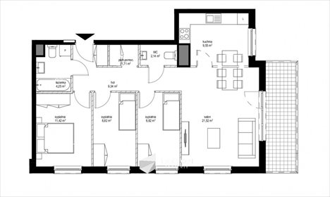 mieszkanie na sprzedaż 80m2 mieszkanie Gdańsk, Jasień, Lawendowe Wzgórze